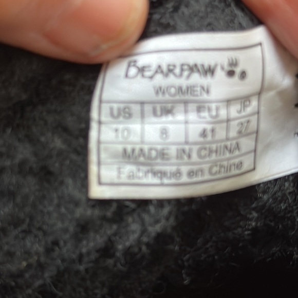 BEAR PAW Ashleigh Black Suede Slip on Boot Sz 10 - Picture 12 of 14